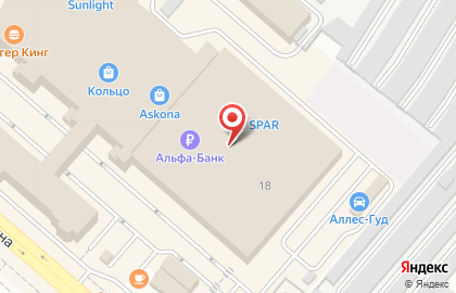 Челябинский филиал Банкомат, Альфа-Банк на улице Дарвина на карте