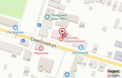 Детская поликлиника во Владимире на карте