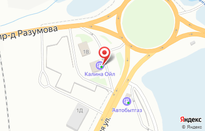 Автомойка Калина Ойл в Левобережном районе на карте