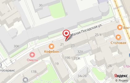 Автосалон Радуга на Малой Посадской улице на карте
