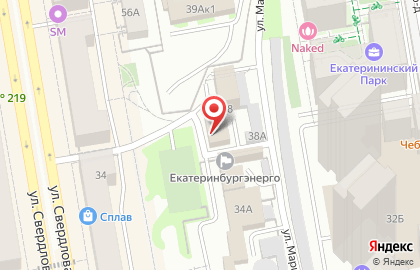 Управление по вопросам миграции МВД России по Свердловской области в Екатеринбурге на карте
