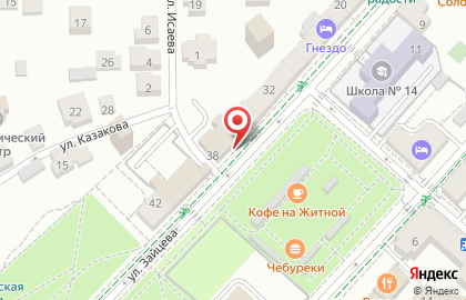 Интернет-магазин спортивных товаров Спортизация.рф на улице Зайцева на карте