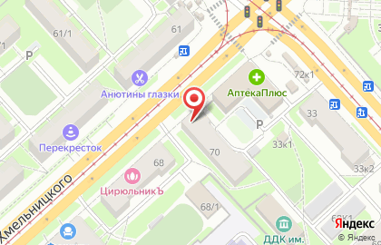 Агентство недвижимости Калининское на улице Богдана Хмельницкого на карте