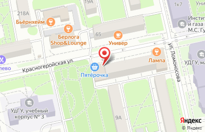 Телекоммуникационная компания Билайн на Красногеройской улице на карте