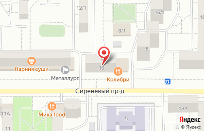 Банкетный зал Колибри в Орджоникидзевском районе на карте