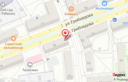 Банкомат ВТБ на улице Грибоедова на карте