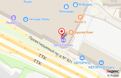 Кафе быстрого питания Greco на Ленинском проспекте на карте