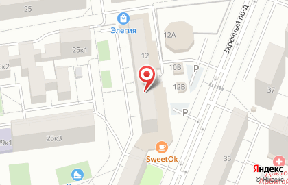 Торговая сеть Монетка в Заречном проезде на карте