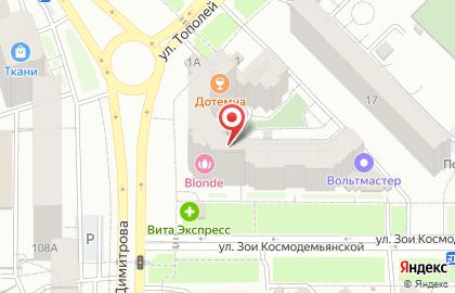 Агентство недвижимости и туризма ВСК на Зои Космодемьянской на карте