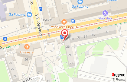 Кафе быстрого питания на улице Черняховского на карте