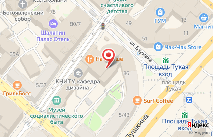 ЗАО Банкомат, АКБ ТатИнвестБанк на улице Баумана на карте