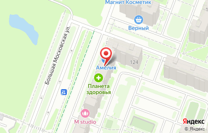 Служба доставки цветов Русский букет на Большой Московской улице на карте