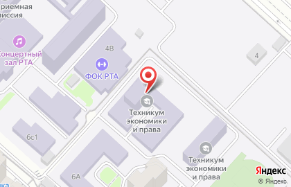 Техникум экономики и права Московского регионального союза потребительской кооперации в Люберцах на карте