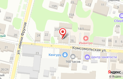 Страховая компания Согласие на Комсомольской улице в Кинешме на карте