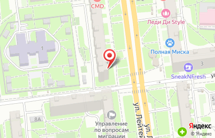 Магазин алкогольной продукции Градус Широты Душевной на улице Лейтейзена на карте