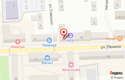 Микрокредитная компания ДеньгиАктив на улице Ленина в Рузаевке на карте