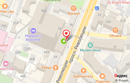 Банкомат Тинькофф в Воронеже на карте