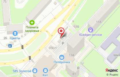 Киоск по продаже фруктов и овощей в Мотовилихинском районе на карте