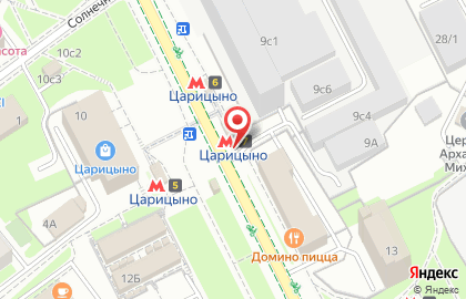 Станция Царицыно на карте