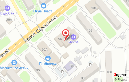 Банкомат на проспекте Строителей на карте