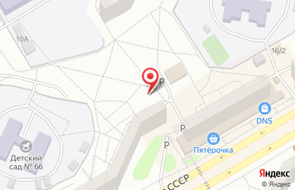 Продовольственный магазин в Советском районе на карте
