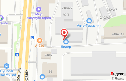 Автомойка Лидер на проспекте Фрунзе на карте