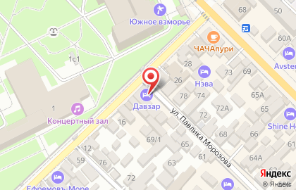Гостиница Давзар на карте