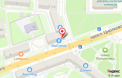 Комиссионный магазин Подкова на проспекте Циолковского на карте