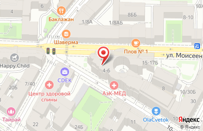 Взмах на 10-ой Советской улице на карте