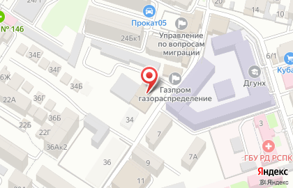 Аварийная газовая служба в Кировском районе на карте