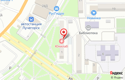 Хозяйственный магазин 1000 мелочей в 1-ом микрорайоне на карте