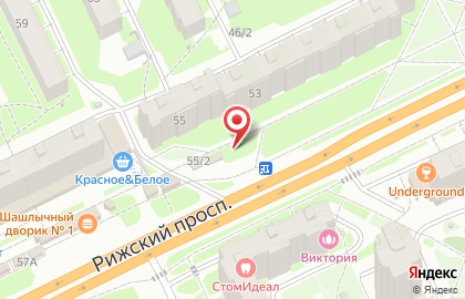 Магазин овощей и фруктов на Рижском проспекте, 55/1 на карте