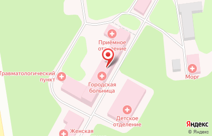 Городская больница Лысьвенского городского округа на улице Гайдара в Лысьве на карте
