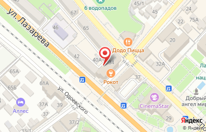 МегаФон в переулке Лазарева на карте
