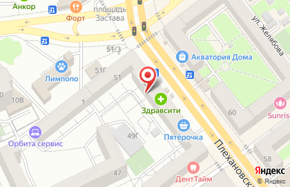 Банкомат БИНБАНК кредитные карты на Плехановской улице на карте