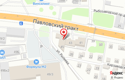 Сауна Ривьера в Железнодорожном районе на карте