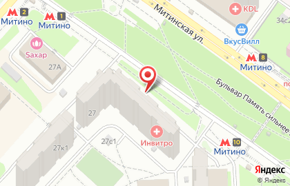 ЗАО Банк Тройка Диалог на Митинской улице на карте