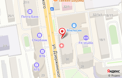 Магазин-пекарня Настоящая Пекарня на улице Дзержинского на карте
