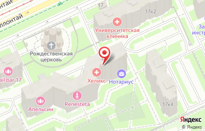 Массажный кабинет Массаж для здоровья на метро Проспект Большевиков на карте