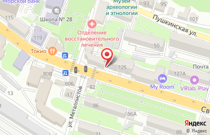 Супермаркет напитков Дилан на Светланской улице на карте