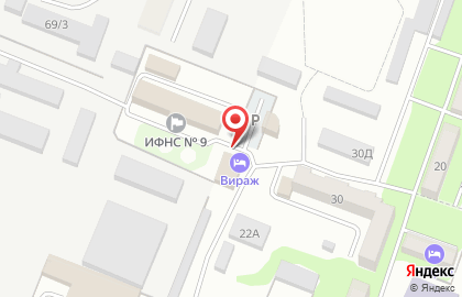 Гостиница Вираж на Железноводской улице на карте