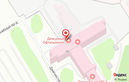 Республиканская больница им. В.А. Баранова на Лесном проспекте на карте