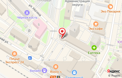 Кофейня the Кофе на улице Ногина, 3вл1 в Раменском на карте