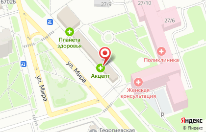 Магазин Поморье на улице Мира на карте