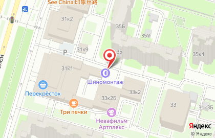 Киоск по ремонту обуви на улице Кораблестроителей на карте