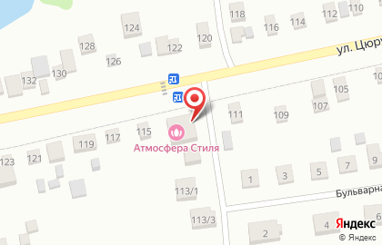 Продовольственный магазин на улице Цюрупы на карте