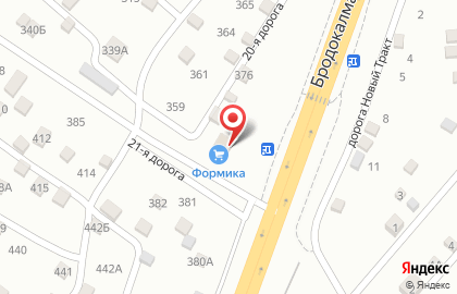 Торговая фирма Формика в Тракторозаводском районе на карте