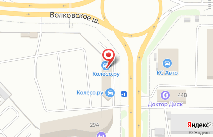Шинный центр Колесо в Москве на карте