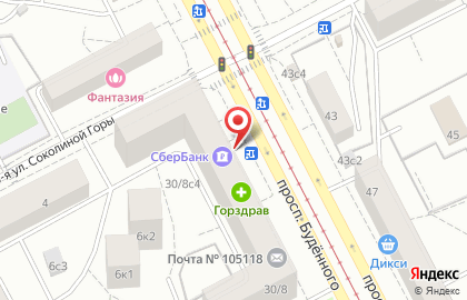 Служба курьерской доставки СберЛогистика на проспекте Будённого на карте