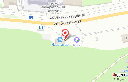 Магазин автотоваров Юбус на улице Баныкина на карте